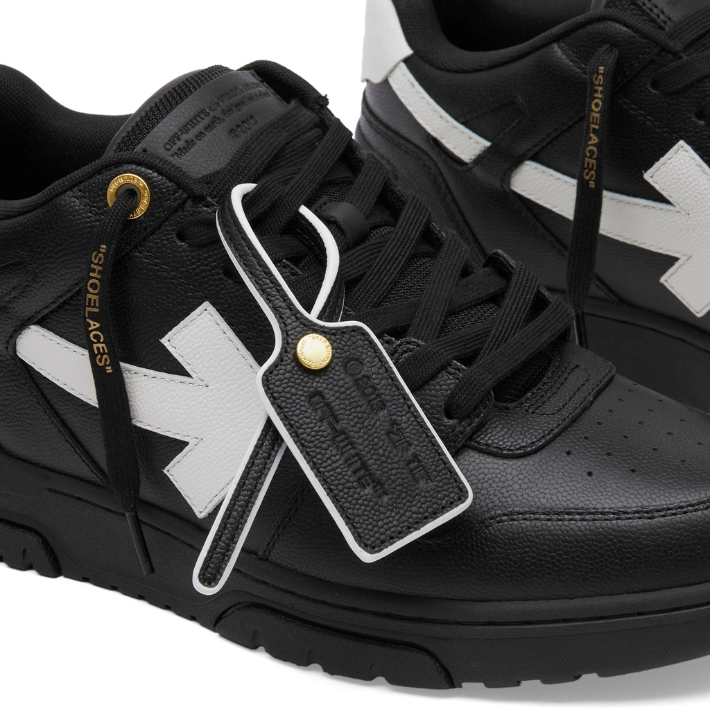 Off White Men's Out Of Office Leather Sneaker Black